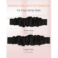 thumbnail image 3 of Wearlizer Compatible with Samsung Galaxy Watch 7 6 5 4 FE 40mm 44mm/Watch 6 Classic/Watch 5 Pro/Watch 4 Classic/Active 2/Watch 3 41mm Women, Scrunchie Soft Cloth 20 mm Elastic Watch Bands, 3 of 6