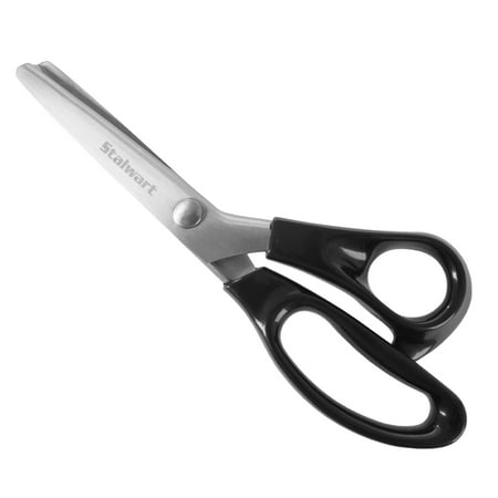 Stalwart Pinking Shears- Stainless Steel Crafting Scissors, 9 Inches
