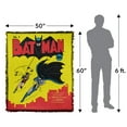 thumbnail image 2 of Batman Blanket, 50'x60' No.1 Comic Cover Woven Tapestry Cotton Blend Fringed Throw, 2 of 5