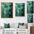 thumbnail image 4 of Designart "Window View of Abstract Jungle Gardens" Landscapes Framed Wall Art - Tropical Green Jungle Entryway Framed Wall Art, 4 of 6