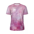 thumbnail image 4 of T Shirt For Men Starry Space Gym T-Shirt Summer Watercolor Stars Galaxy Vintage Popular Tee Shirt Fo, 4 of 7