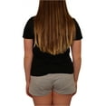 thumbnail image 3 of Reebok Womens Tie Front Graphic T-Shirt, Black, Large, 3 of 4