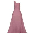 thumbnail image 4 of WTXUE Robes d'Été pour Femmes, Robe de Bal à Paillettes pour Femmes, Robe de Soirée Dorée pour Demoiselle d'Honneur à Col en V Longue, Robes Dorées pour Femmes, Or Rose m, 4 of 6