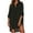 Black, variant on Ekouaer Beach Cover Ups for Women V Neck Bathing Suit Cover Up Bikini Swimsuit Coverup Beach Dress Shirt