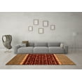 thumbnail image 3 of Ahgly Company Indoor Rectangle Abstract Orange Modern Area Rugs, 5' x 8', 3 of 4