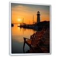 thumbnail image 2 of Designart "Maritime Solace at the Port III" Nautical & Beach Floater Framed Canvas Wall Art, 2 of 7