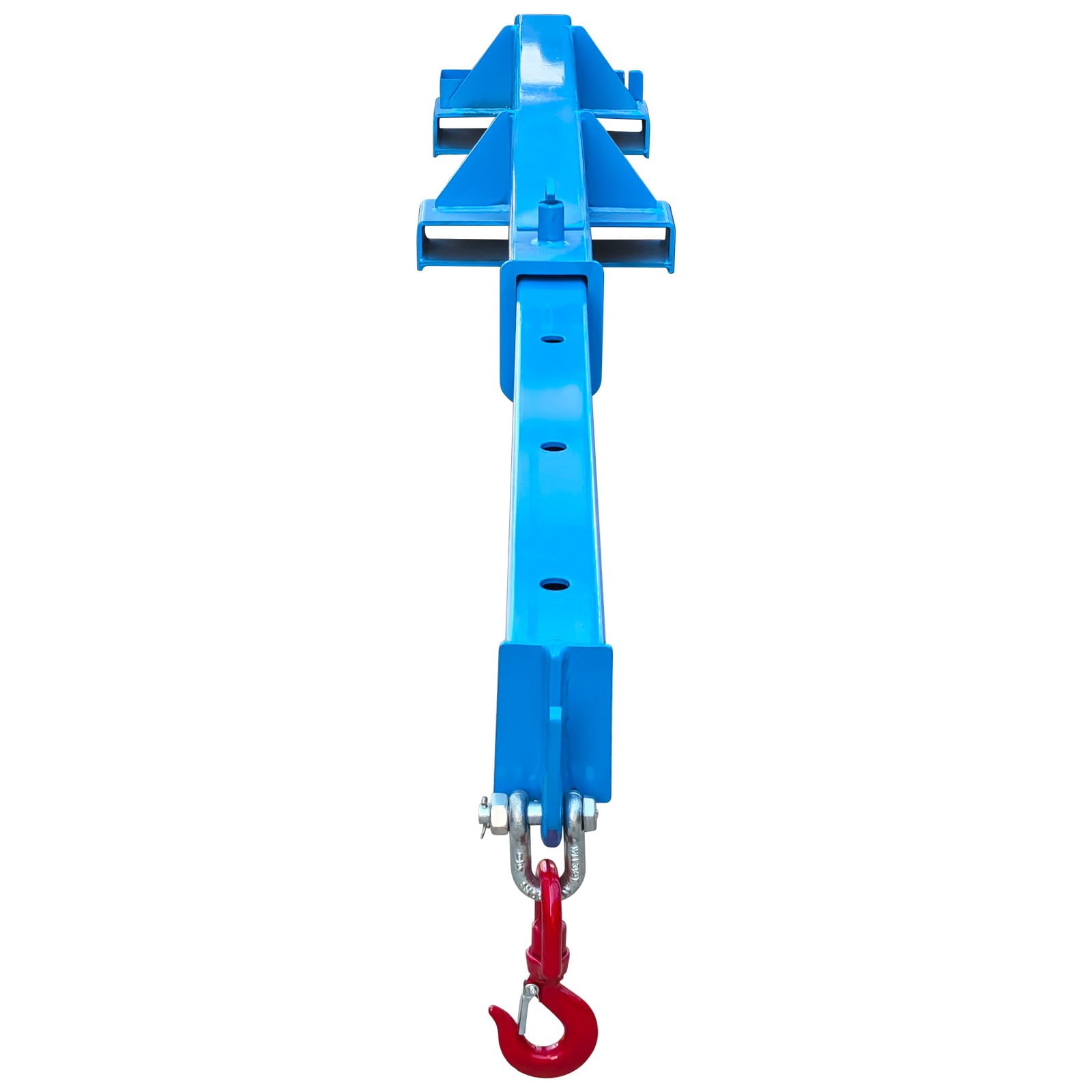 1T Adjustable Mobile Crane Blue Lifting Hoist Telescopic Arm Forklift for Warehouse Factory