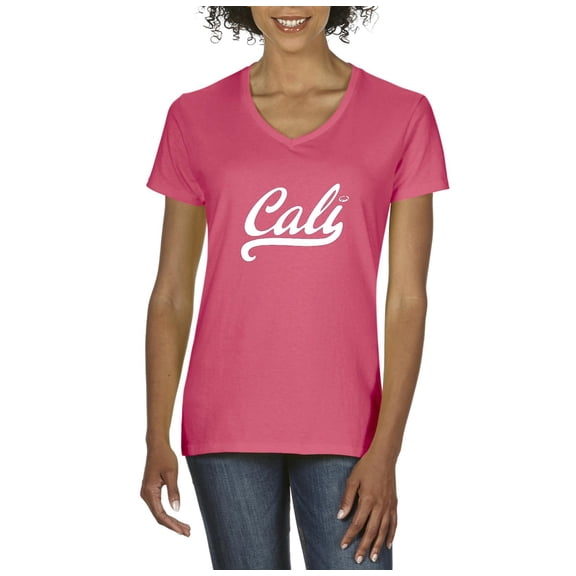 NIB - Women's T-Shirt V-Neck Short Sleeve - California Cali