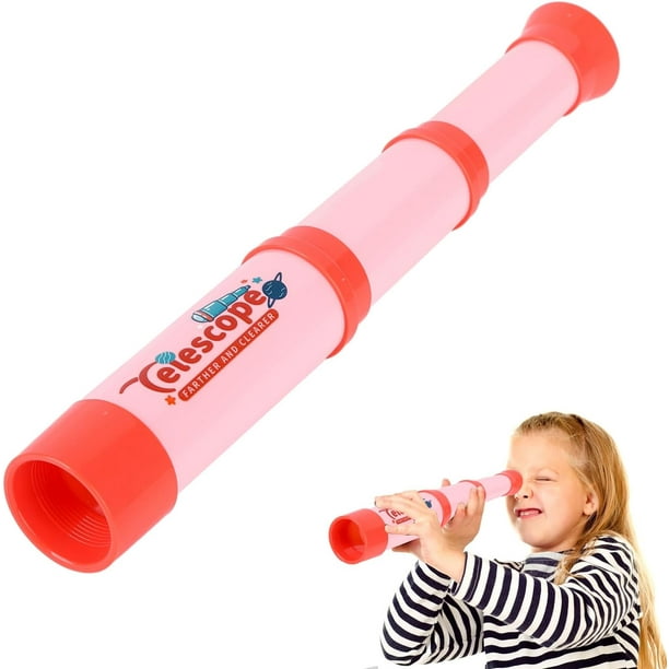 Telescopio monocular de juguete, telescopio para niños, juguete para niños, telescopio de mano, mini telescopio retráctil, juguete para niños, juguetes científicos educativos para niños, niñas, cumple
