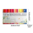 thumbnail image 3 of Clearance under 5 Back to College Double-headed Line Pen Color Marker Soft-head Watercolor Pen Art Supplies 's Gift Painting Set，3ml, 3 of 9