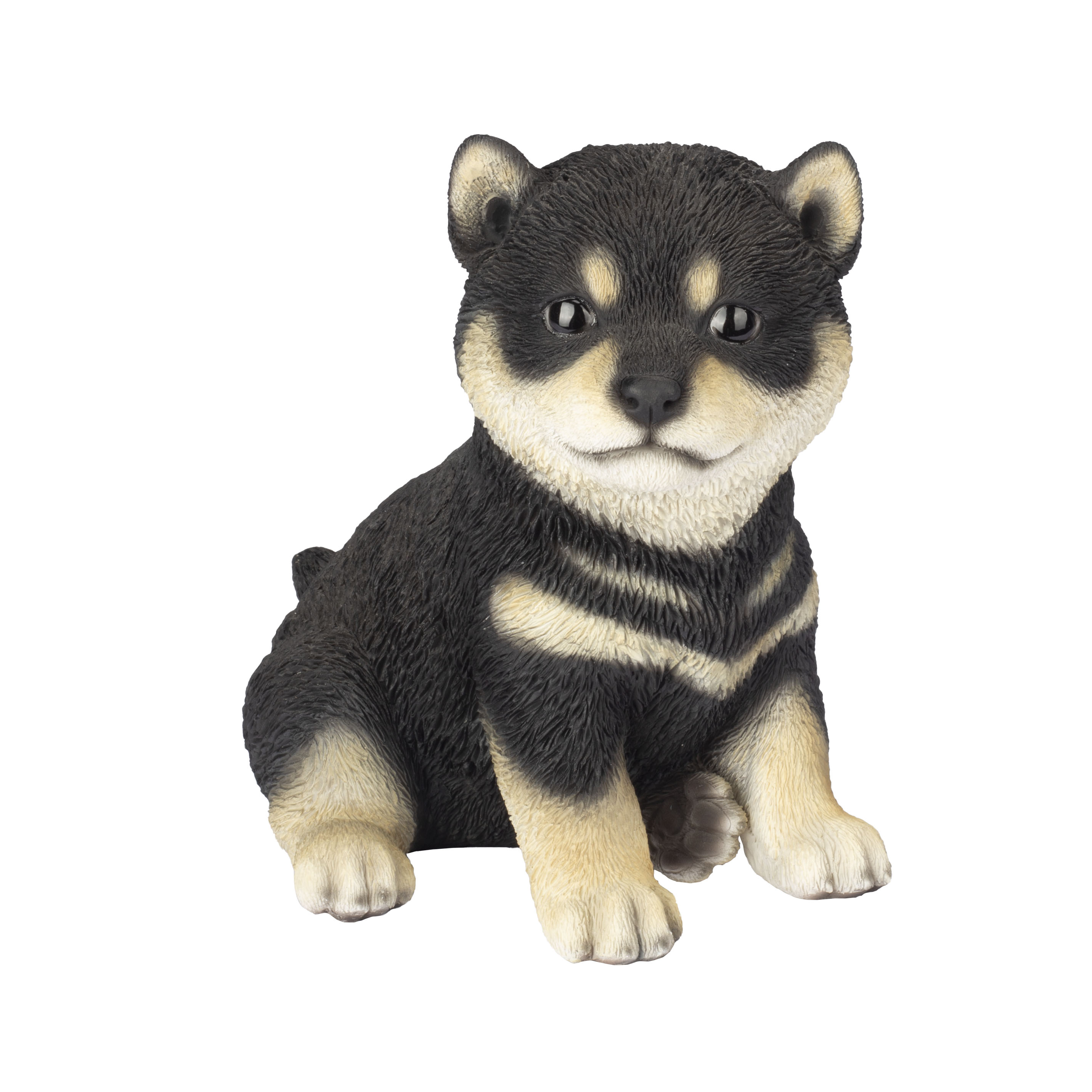 SOREAL White Shiba Decorative Puppy Figurine for Home & Garden Décor, Handpainted Polyresin Dog Statue, Realistic Design | Gift for Dog Lovers | Weather-Resistant Indoor/Outdoor Decor
