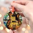 thumbnail image 4 of Guitar #1: Ornament Style Wall or Window Hanging, 2025, Holiday Decoration, Seasonal Keepsake Gift, Unique Collectible, Window Hanging, Home Decor 2025, Festive Home Accent,, 4 of 5