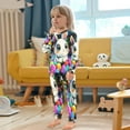thumbnail image 5 of BZSMCE Unisex Pajama Set Snug-Fit Cotton Sleepwear Colorful Bunny Bliss Printed, 5 of 7