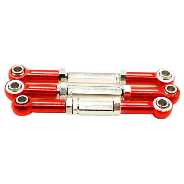maskred Tige de Liaison de Direction Plus Solide Tige de Liaison de Direction pour 1/10 53633 Tout-Terrain Plus Solide Rouge