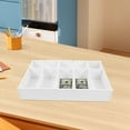 thumbnail image 4 of CIMAXIC White Plastic Money Divider Organizer for Cash Storage with High Space Utilization, 4 of 8
