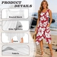 thumbnail image 5 of Yuyamidu Couples Vacation Outfits Matching Sets Mens Floral Shirt and Shorts Set for Men Casual Womens Beach Dress Tank Tropical Midi Dress with Pockets His and Hers Outfits for Couples Woman 4XL, 5 of 6