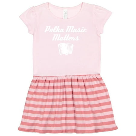 

Inktastic Polka Music Matters Gift Toddler Girl Dress