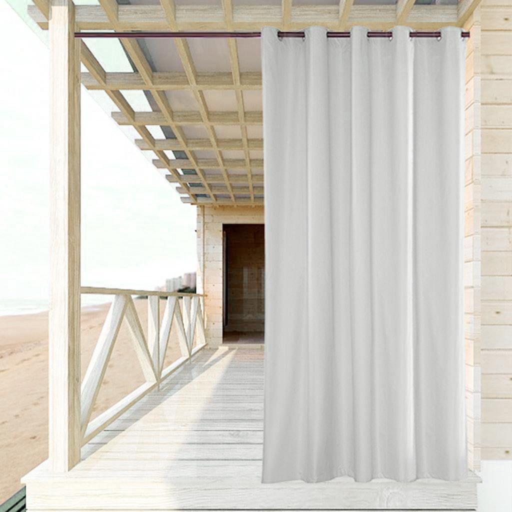 Privacy Curtain Panel Outdoor Drape for Lanai Cabana Porch Garden , 54x84inch