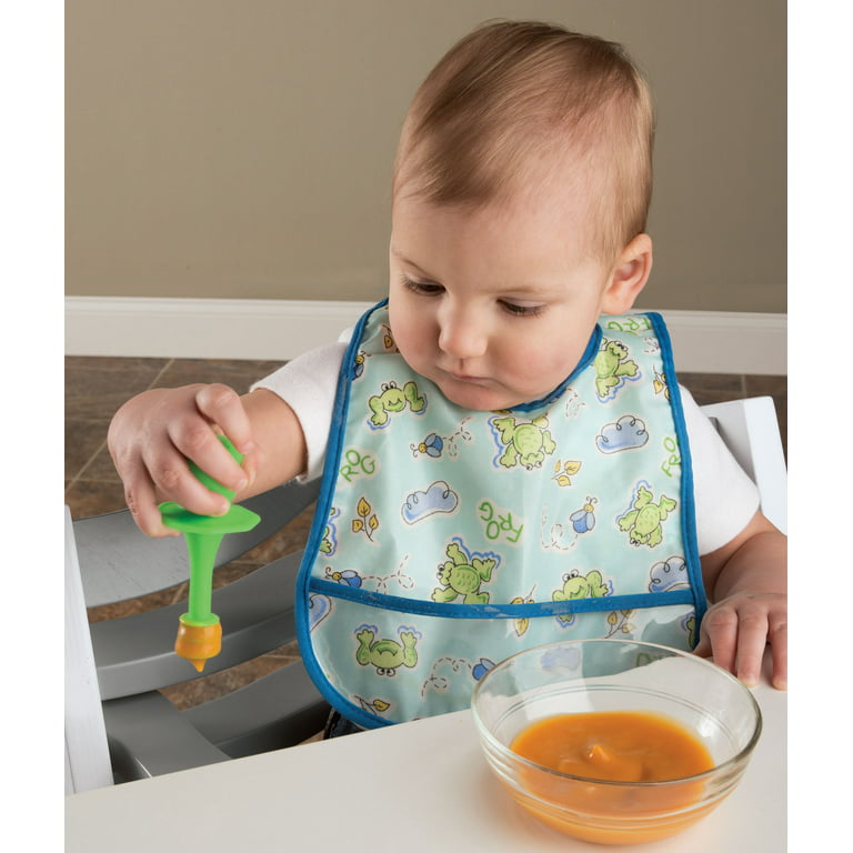 Baby Spoons First Stage Silicone Baby Spoon – Self Feeding Baby Utensils –  Infant Spoons First Stage Baby Feeding Spoon - Soft & Gentle on Gums - BPA