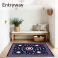 thumbnail image 3 of ODIKA 8' x 10' Machine Washable Non-Slip Area Rug, Boho Medallion High Traffic Rug, Blue, 568543, 3 of 7