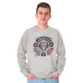 thumbnail image 5 of Patriotic Vintage American Mechanic Unisex Plus Fleece Graphic Sweatshirt Brisco Brands 2X, 5 of 6