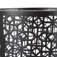 thumbnail image 4 of DecMode Black Geometric Metal Cone Shaped Umbrella Stand with Circular Ring Base, 4 of 9