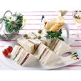 thumbnail image 3 of Palillos de madera duraderos para alimentos con volantes de colores variados, palillos de madera suaves y ecológicos de 2,5 pulgadas de largo, palillos decorativos para cócteles para sándwiches,, 3 of 5