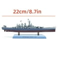 thumbnail image 2 of WWII USS Washington BB-56 Battleship Model for Desk Decoration, 1:1000 Scale Alloy Craft, 2 of 5