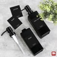 thumbnail image 7 of GM GMISUN Glass Soap Dispenser, Matte Black Soap Bottle with Pump for Kitchen and Bathroom-350ml, 7 of 7