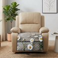 thumbnail image 2 of FOR U DESIGNS Wooden Daisy Print Recliner Chair Covers for Pets, Waterproof Reclining Sofa Slipcover Non-Slip Reclining Seat Cover, Machine Washable Recliner Sofa Protector, 2 of 6