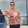thumbnail image 4 of Bingfone Flamingo Riding a Bicycle for Men's Button-down POLO Shirts, Quick-drying Shirts and T-shirts for Summer, Suitable for Vacation and Business-4X-Large, 4 of 6