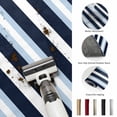 thumbnail image 5 of Large Area Rugs 8'x10', Blue Navy Striped Carpet Runner Indoor Outdoor Rugs Home Decor Aesthetic, Modern Ombre Abstract Lines Pattern Non Slip Mats Washable Accent Rug for Living Room Bedroom, 5 of 8
