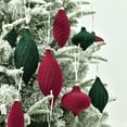 thumbnail image 6 of 27 Pcs Velvet Christmas Ball Ornaments - Xmas Decorative Hanging Ornaments for Tree (Green), 6 of 7