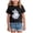 Black, variant on Pastel Galaxy Ghost Halloween Girl Kids Ghost Coquette Bow T-Shirt 13-14 Years