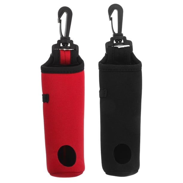 Bolsa de almacenamiento para pelotas de golf (2 unidades): bolsa portátil de neopreno para pelotas de golf, soporte para tees, organizador de accesorios de golf para facilitar su transporte.