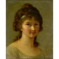 thumbnail image 2 of Elisabeth Louise Vigée Le Brun 15x18 Black Ornate Wood Framed Double Matted Museum Art Print Titled - Portrait of a Lady (1755-1842), 2 of 5