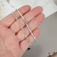 thumbnail image 3 of Uxcell Crystal Rhinestone Close Chain Trim, Crystal Claw Cup Chain Trim String for Sewing Craft White, 3 of 7