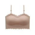 thumbnail image 2 of Zjloe7sa Tube Tops Womens Seamless Unwired Strapless Convertible Bra Beige, 2 of 6
