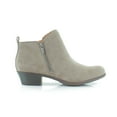thumbnail image 6 of LUCKY BRAND Womens Brown Back Pull-Tab Padded Basel Round Toe Stacked Heel Leather Booties 11 M, 6 of 8