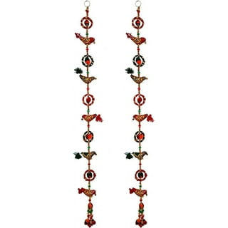 Brass Shubh Labh Hanging Bells Set Brass Hanging Bell Brass Indian Home  Decorations Wall Decor for Home Subh Labh With Bell for Diwali Decor 