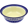 thumbnail image 1 of Polish Pottery 9¾-inch Bowl (Flowering Peacock Theme) Hand Painted in Boleslawiec, Poland + Certificate of Authenticity, 1 of 6