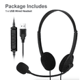 thumbnail image 3 of USB Headset Headphone With Microphone Noise Cancelling For PC Computer Call Chat, 3 of 11
