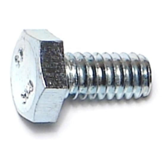 1/4"-20 x 1/2" Zinc Plated Grade 2 / A307 Steel Coarse Thread Hex Bolts HBHS-083