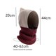 thumbnail image 2 of Knitting Wool Womens Beanie Hat, Winter Hat Scarf Mask Set,women's Winter Hat, Warm Earmuff Hat, 2 of 4