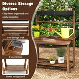 Kotek Kids Fir Wood Mud Kitchen Table with 4 Pots