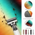 thumbnail image 5 of Large Area Rugs 8'x10', Orange Black Teal Ombre Carpet Runner Indoor Outdoor Rugs Home Decor Aesthetic, Contemporary Gradient Abstract Non Slip Mats Washable Accent Rug for Living Room Bedroom, 5 of 8