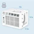 thumbnail image 2 of Keystone 8,000 BTU 115V Window Air Conditioner with 3,500 BTU Supplemental Heat Capability, KSTHW08B, 2 of 14