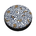 thumbnail image 4 of LNWH Abstract Blue Geometric Design Pattern Waterproof Spare Tire Cover, Universal Spare Tire Wheel Covers 17 inch, 4 of 8