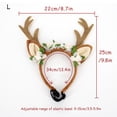 thumbnail image 2 of Diadema navideña para mascotas, diadema con astas de reno, disfraz navideño para mascotas, accesorio para el pelo para perros, 2 of 5