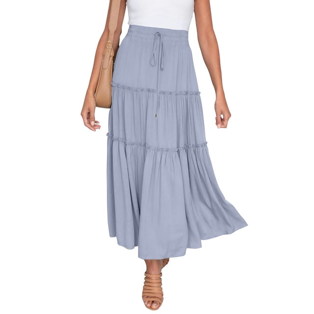 CAICJ98 Jupes pour Femmes Robe Longue Jupe avec Queue de Poisson (Tailles Régulières et Plus) Bleu Ciel,m